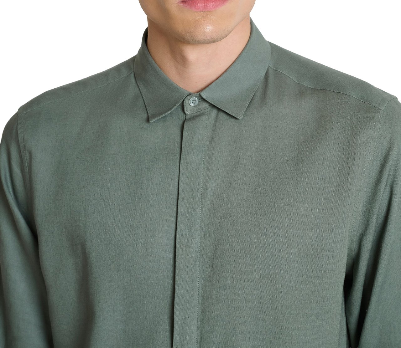 Antony Morato SHIRT LONDON REGULAR FIT IN SOFT TOUCH Groen
