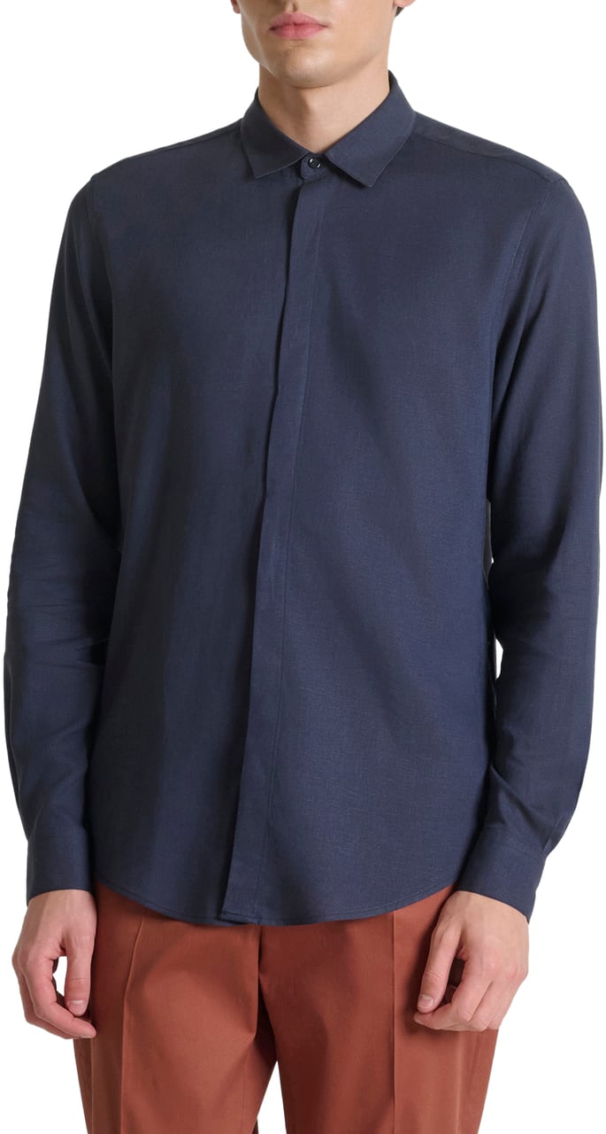 Antony Morato SHIRT LONDON REGULAR FIT IN SOFT TOUCH Blauw