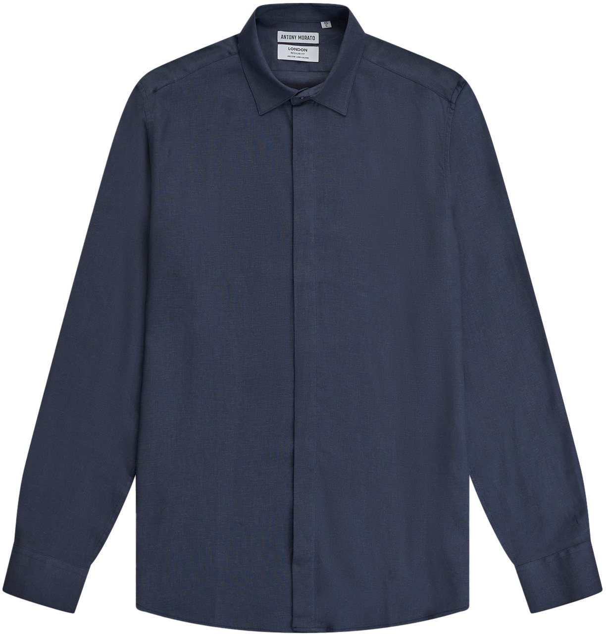 Antony Morato SHIRT LONDON REGULAR FIT IN SOFT TOUCH Blauw