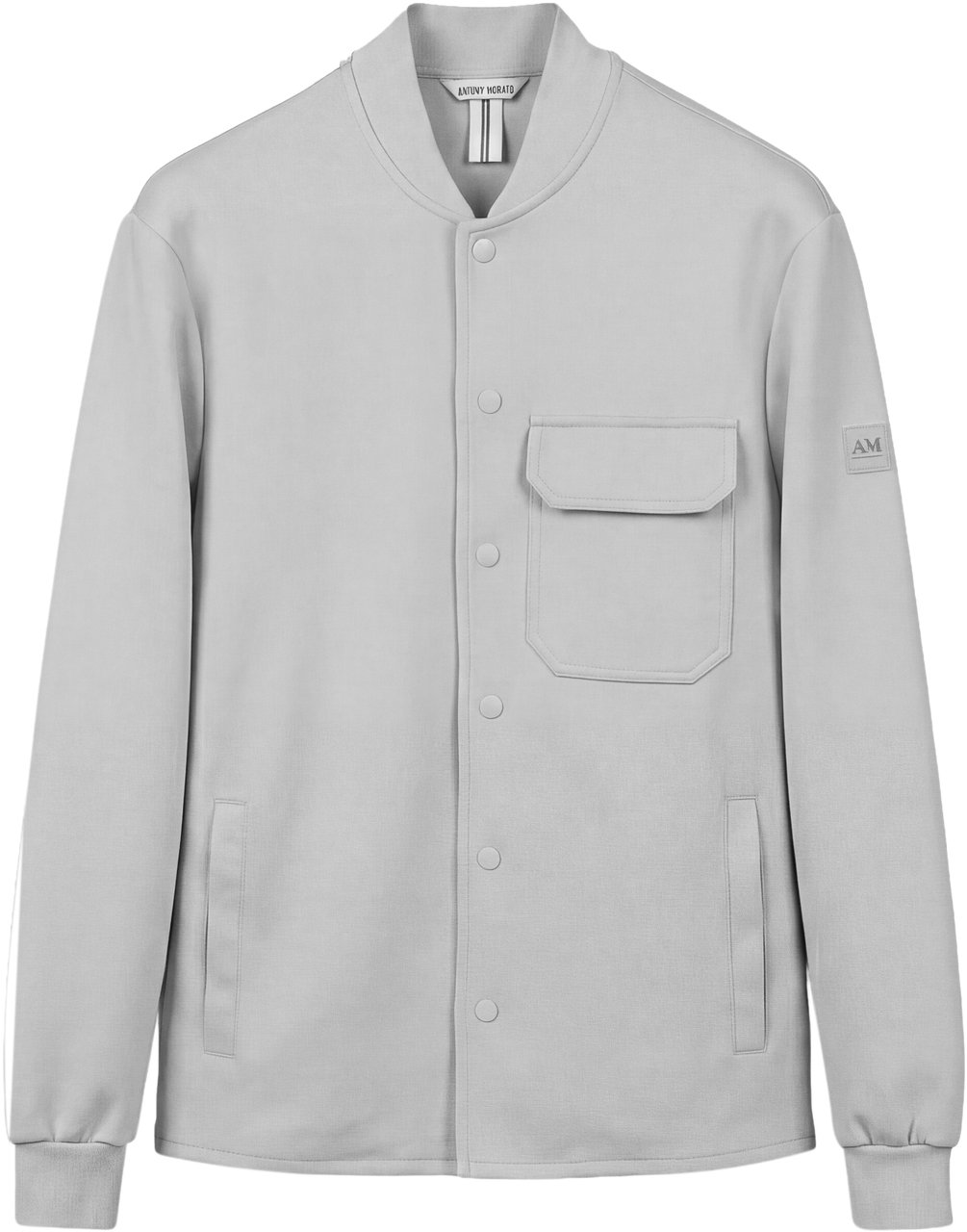 Antony Morato OVERSHIRT REGULAR FIT IN INTERLOCK WITH PATCH ON SLEEVE Wit