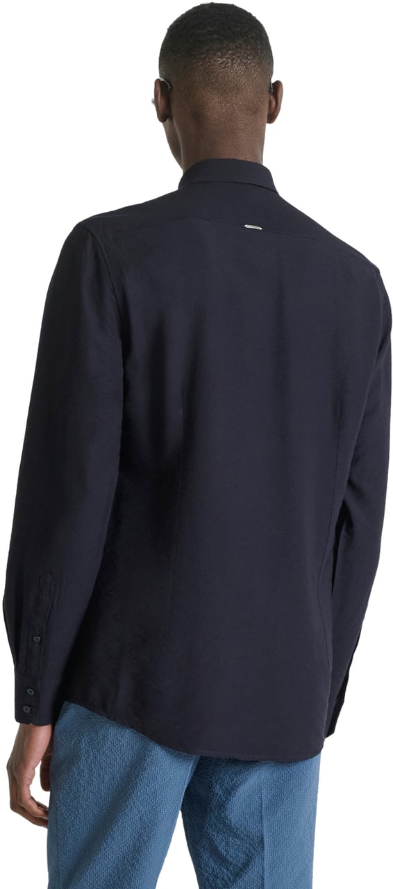 Antony Morato SHIRT NAPOLI REGULAR FIT IN SOFT TOUCH Blauw