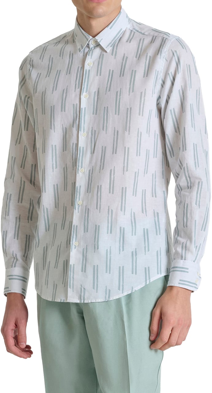 Antony Morato SHIRT NAPOLI REGULAR FIT Blauw