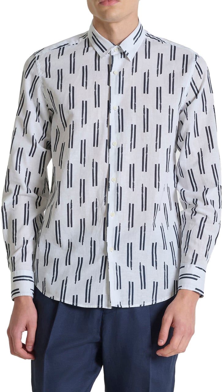 Antony Morato SHIRT NAPOLI REGULAR FIT Blauw