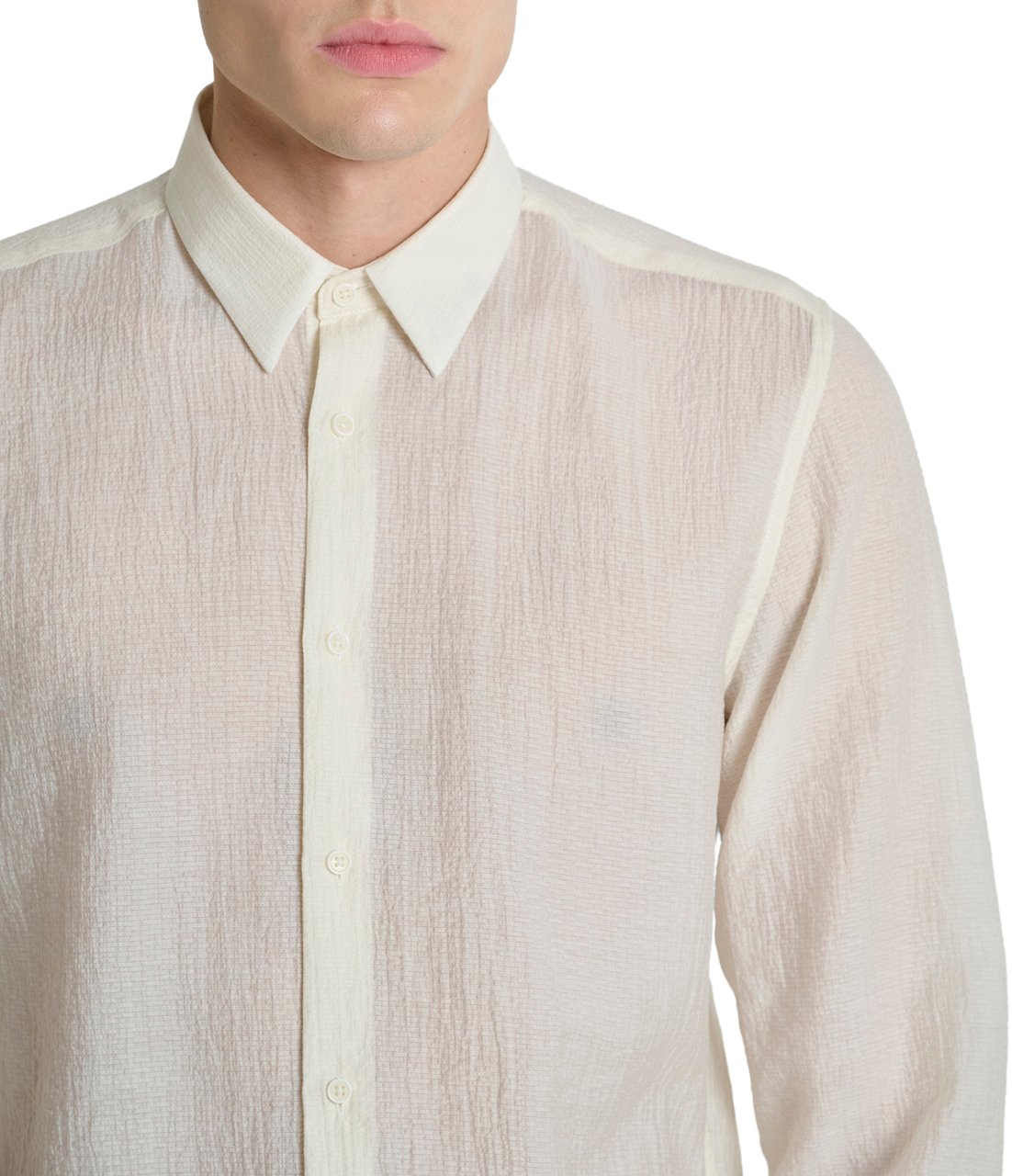 Antony Morato SHIRT LONG SLEEVE NAPOLI REGULAR FIT Wit