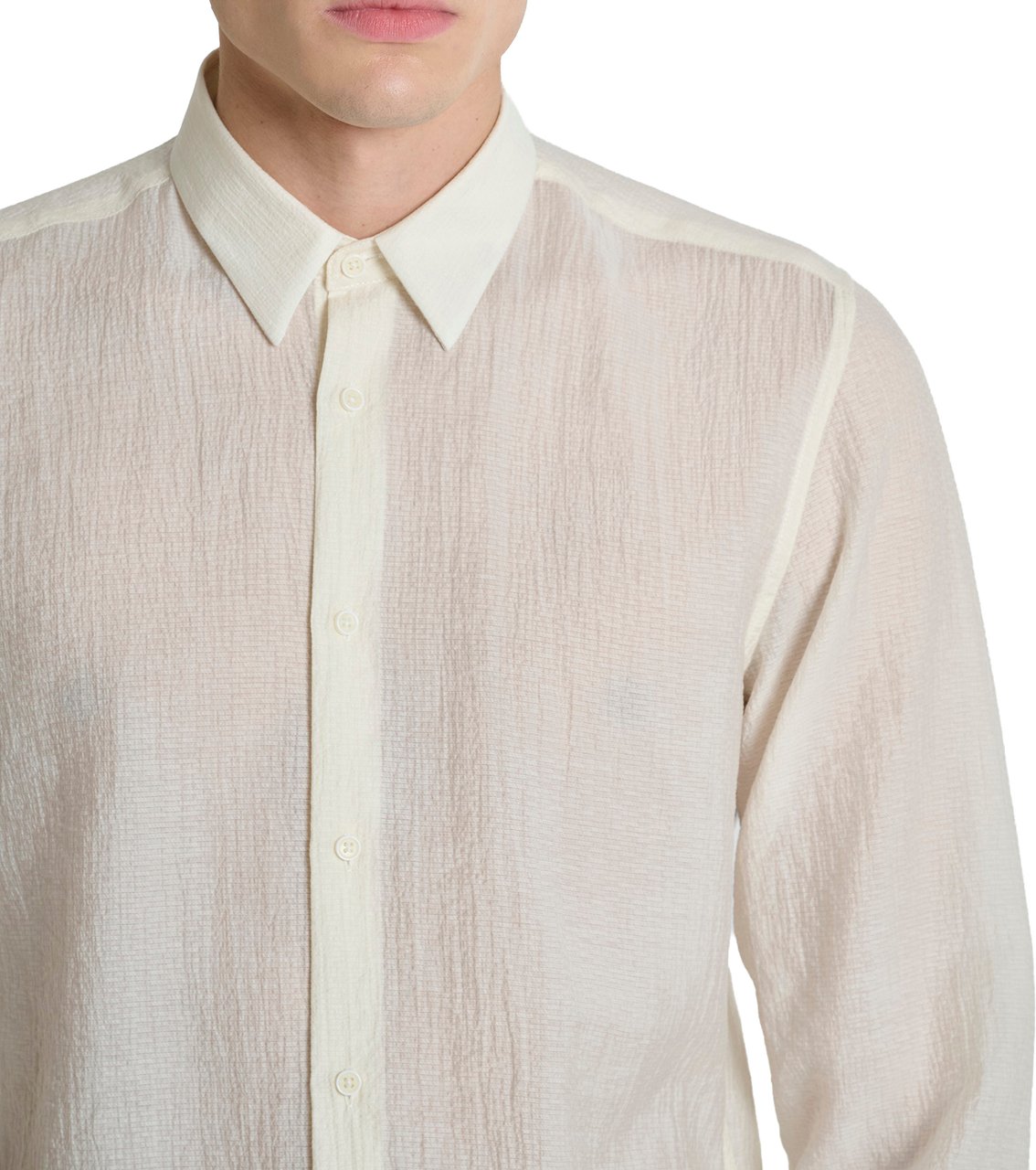 Antony Morato SHIRT LONG SLEEVE NAPOLI REGULAR FIT Wit