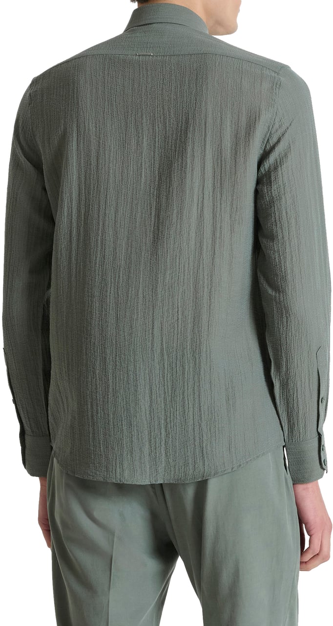 Antony Morato SHIRT LONG SLEEVE NAPOLI REGULAR FIT Groen