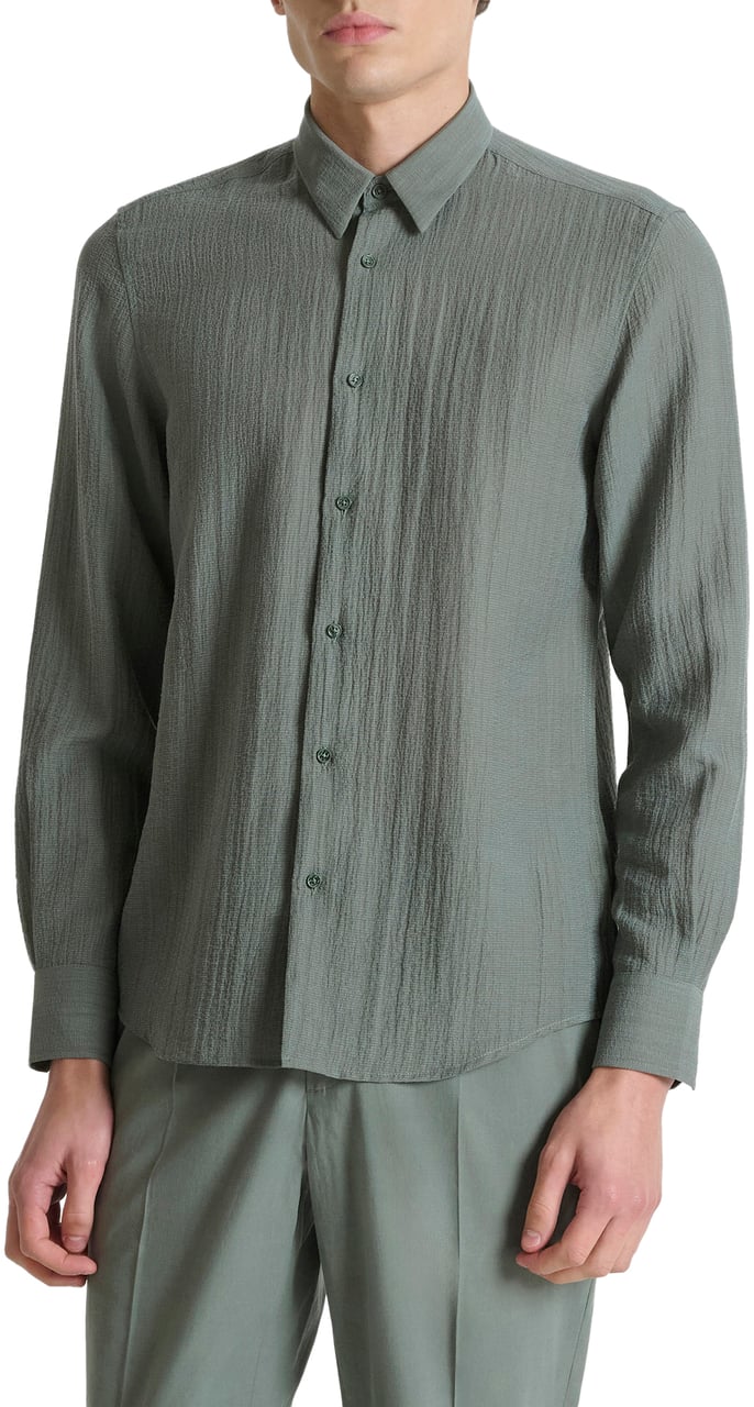 Antony Morato SHIRT LONG SLEEVE NAPOLI REGULAR FIT Groen