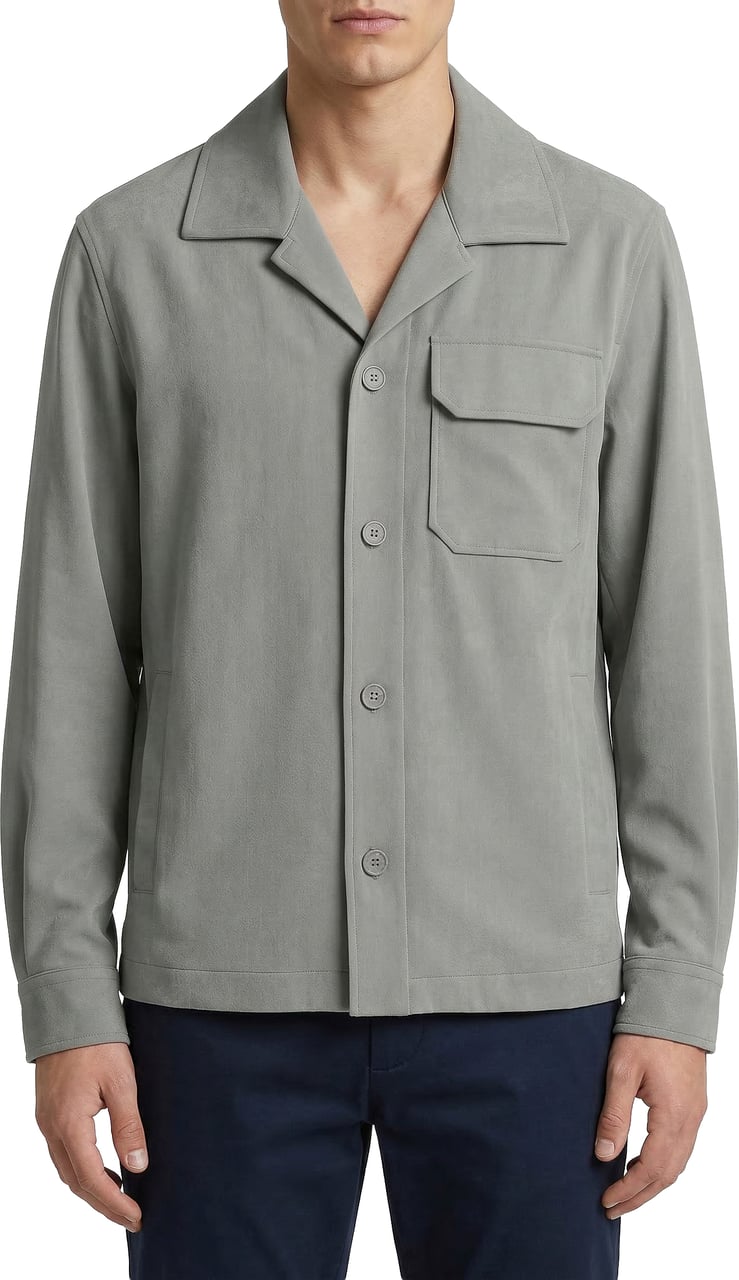 Antony Morato SHIRT DUBLIN REGULAR FIT IN TWIL STRETCH Groen
