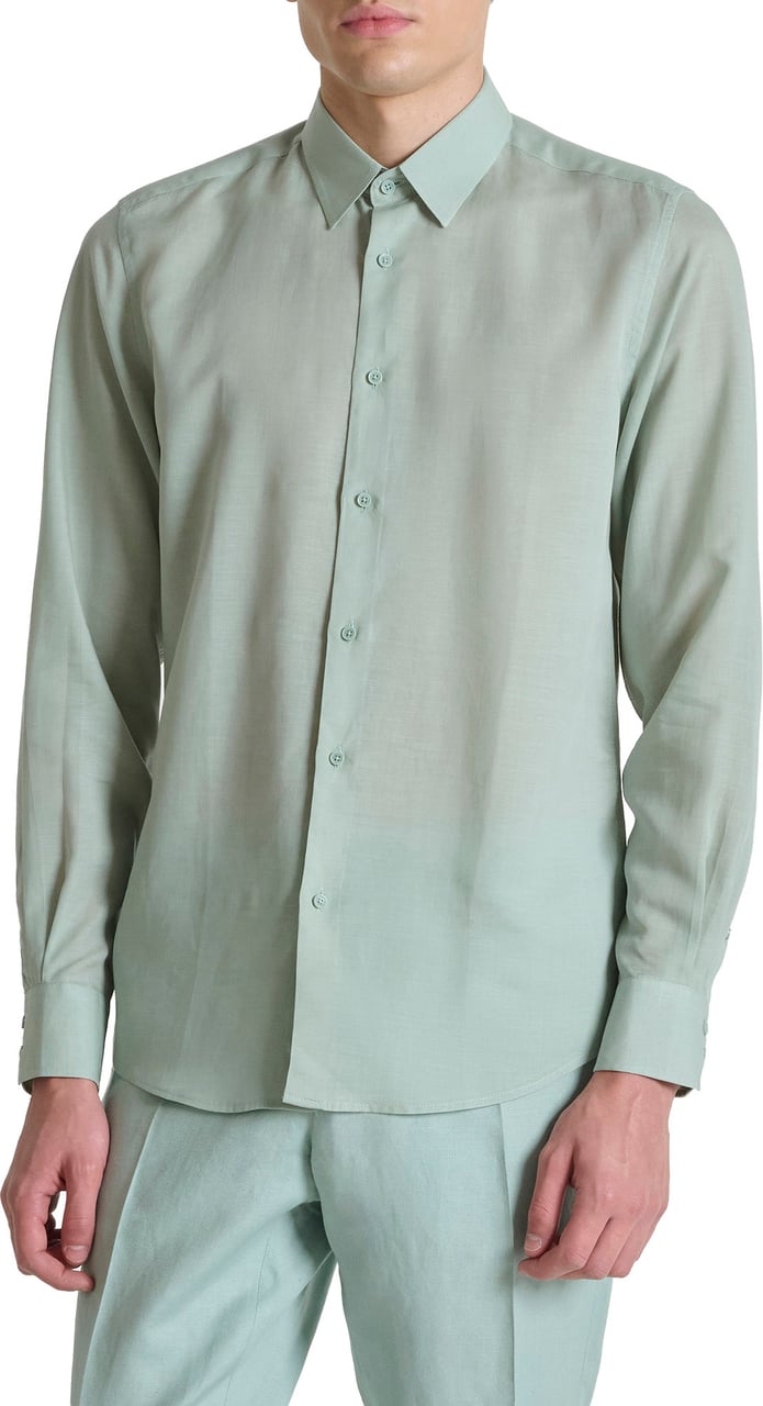 Antony Morato CAMICIA NAPOLI REGULAR FIT SOFT TOUCH Blauw