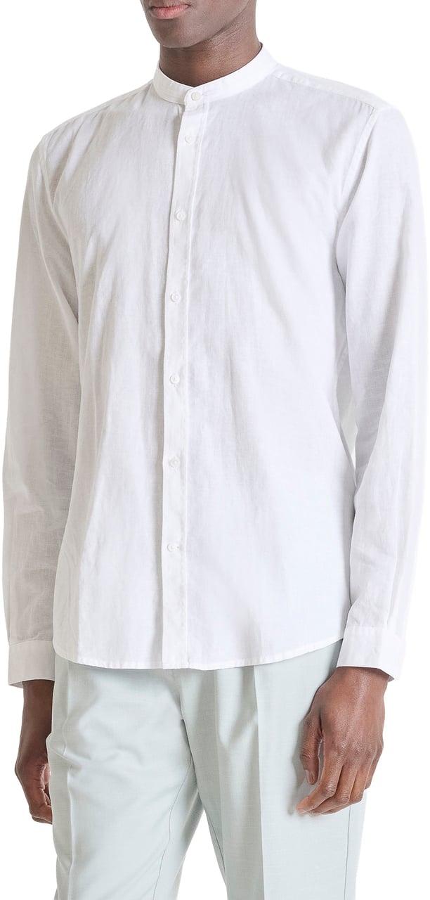 Antony Morato SHIRT TOLEDO REGULAR FIT WITH EMBRIODERED LOGO Wit