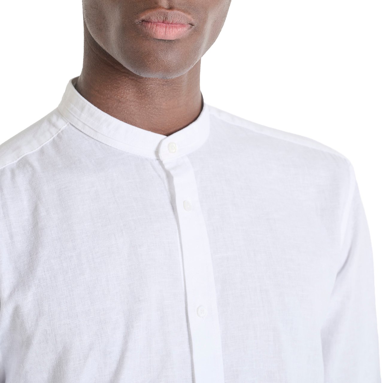 Antony Morato SHIRT TOLEDO REGULAR FIT WITH EMBRIODERED LOGO Wit