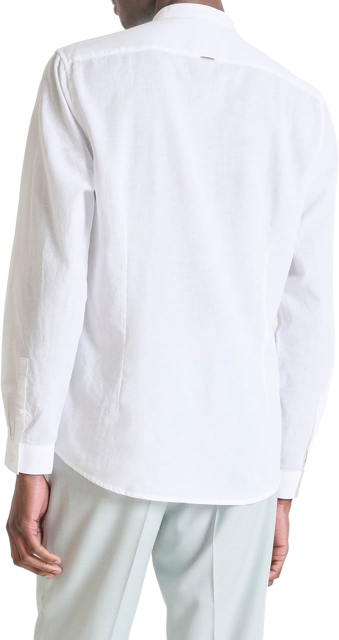 Antony Morato SHIRT TOLEDO REGULAR FIT WITH EMBRIODERED LOGO Wit