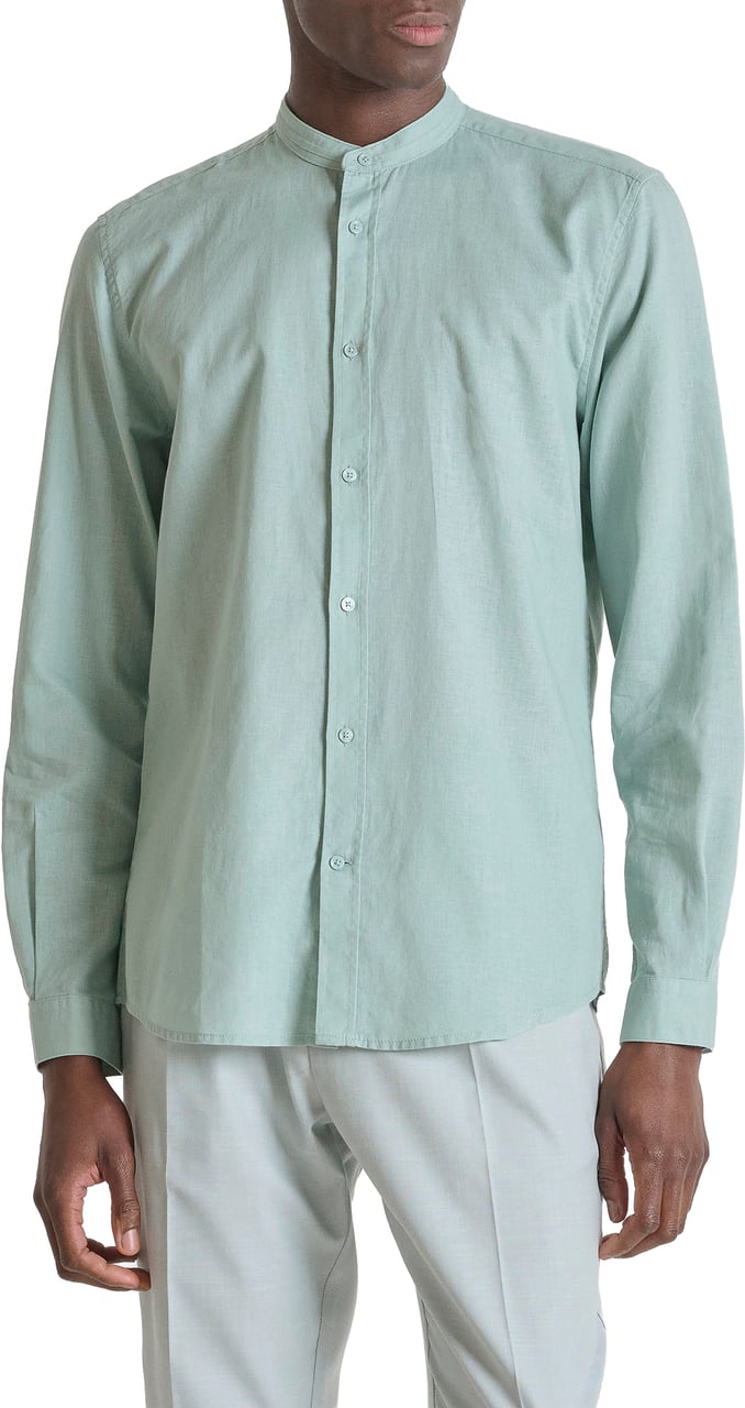 Antony Morato SHIRT TOLEDO REGULAR FIT WITH EMBRIODERED LOGO Blauw