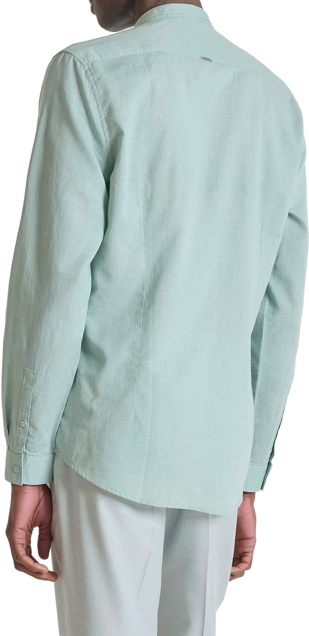 Antony Morato SHIRT TOLEDO REGULAR FIT WITH EMBRIODERED LOGO Blauw