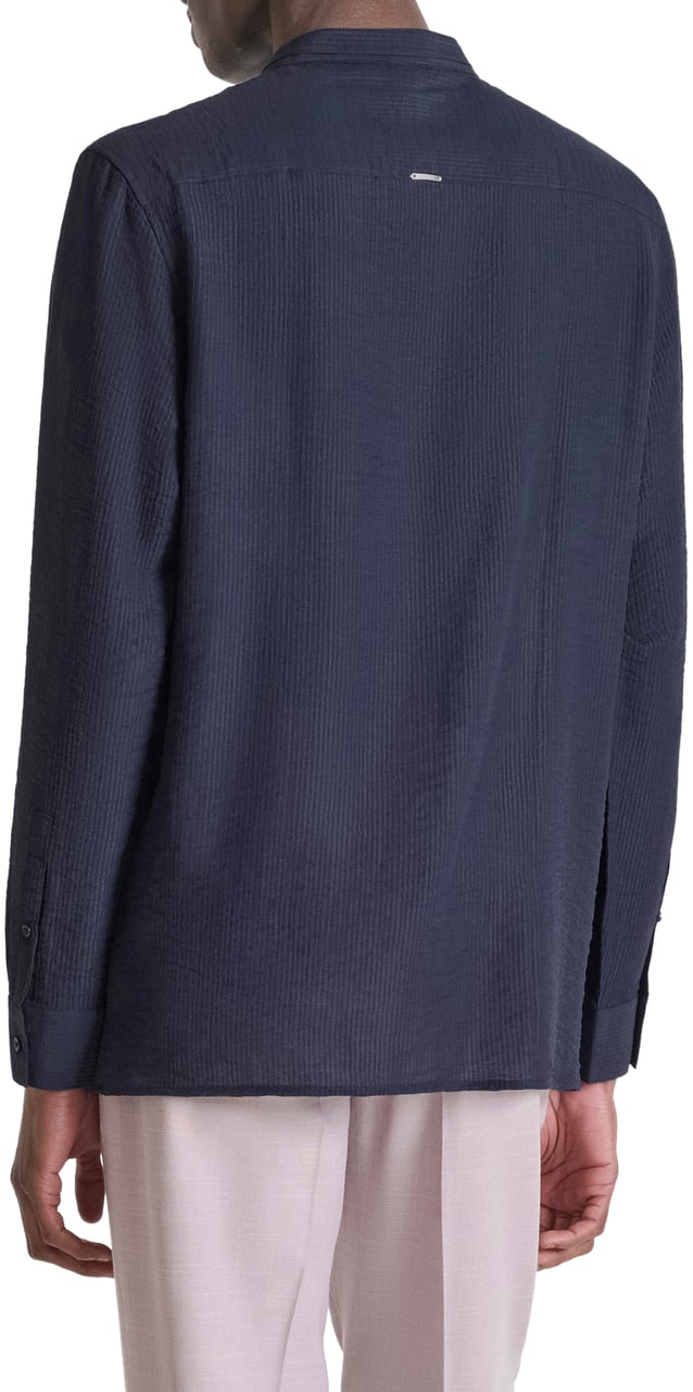 Antony Morato SHIRT SYDNEY RELAXED FIT IN SOFT TOUCH Blauw