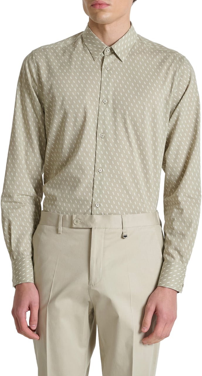 Antony Morato SHIRT NAPOLI REGULAR FITIN WITH LOGOED BADGE Divers