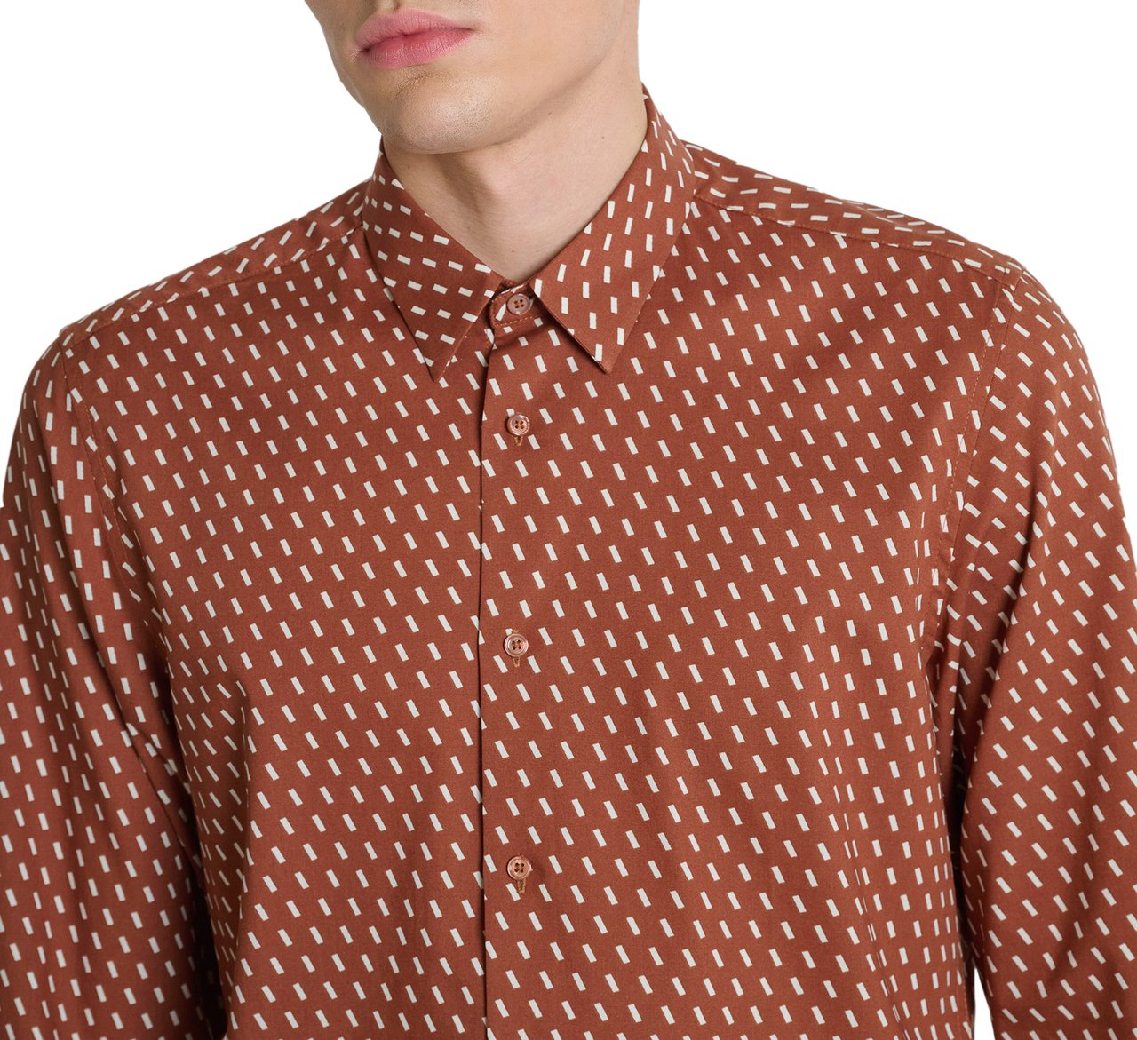 Antony Morato SHIRT NAPOLI REGULAR FITIN WITH LOGOED BADGE Divers
