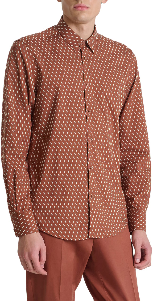 Antony Morato SHIRT NAPOLI REGULAR FITIN WITH LOGOED BADGE Divers