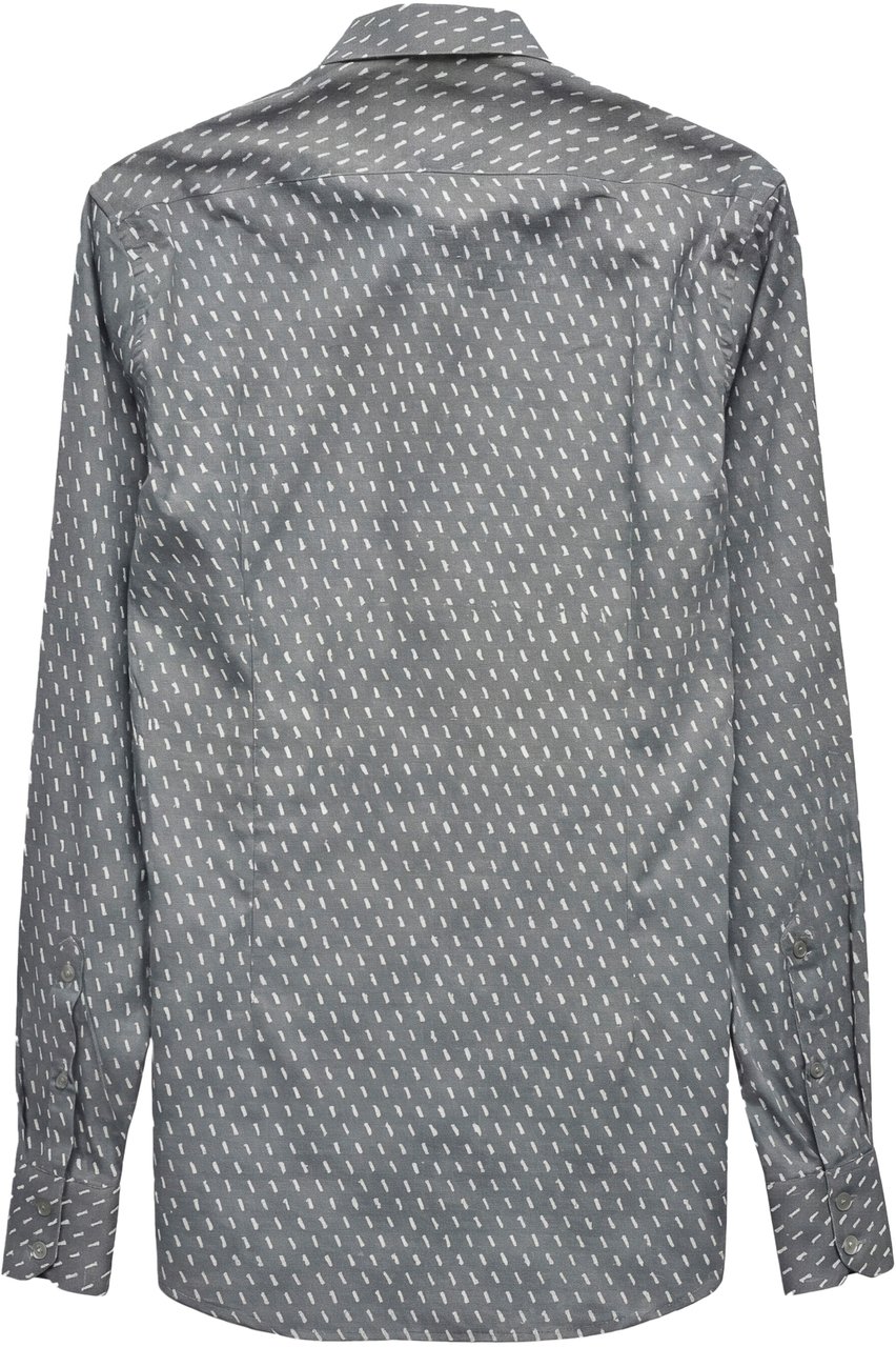Antony Morato SHIRT NAPOLI REGULAR FITIN WITH LOGOED BADGE Groen