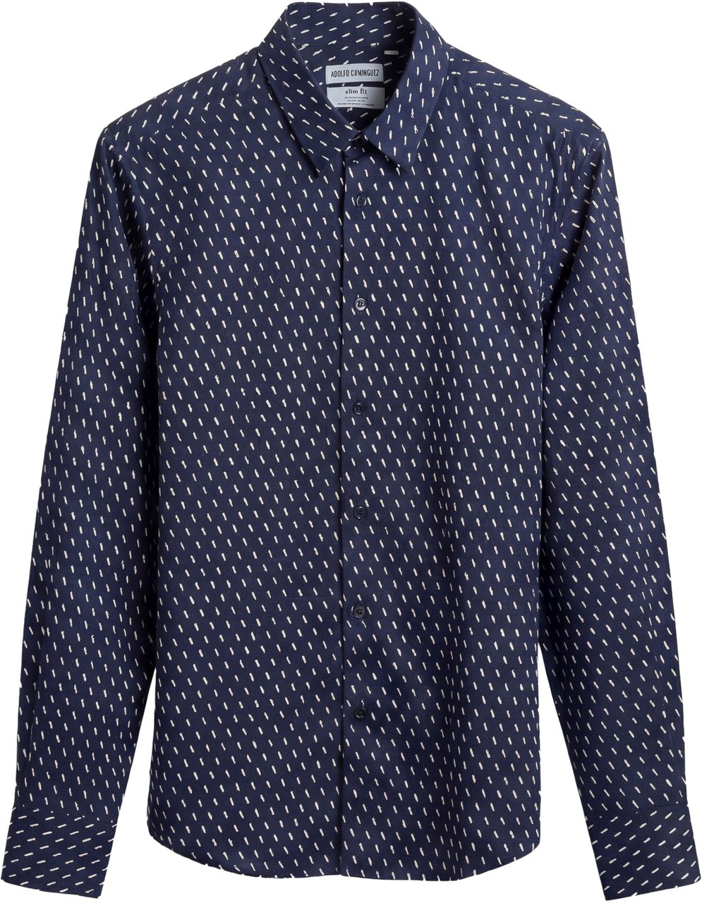 Antony Morato SHIRT NAPOLI REGULAR FITIN WITH LOGOED BADGE Blauw