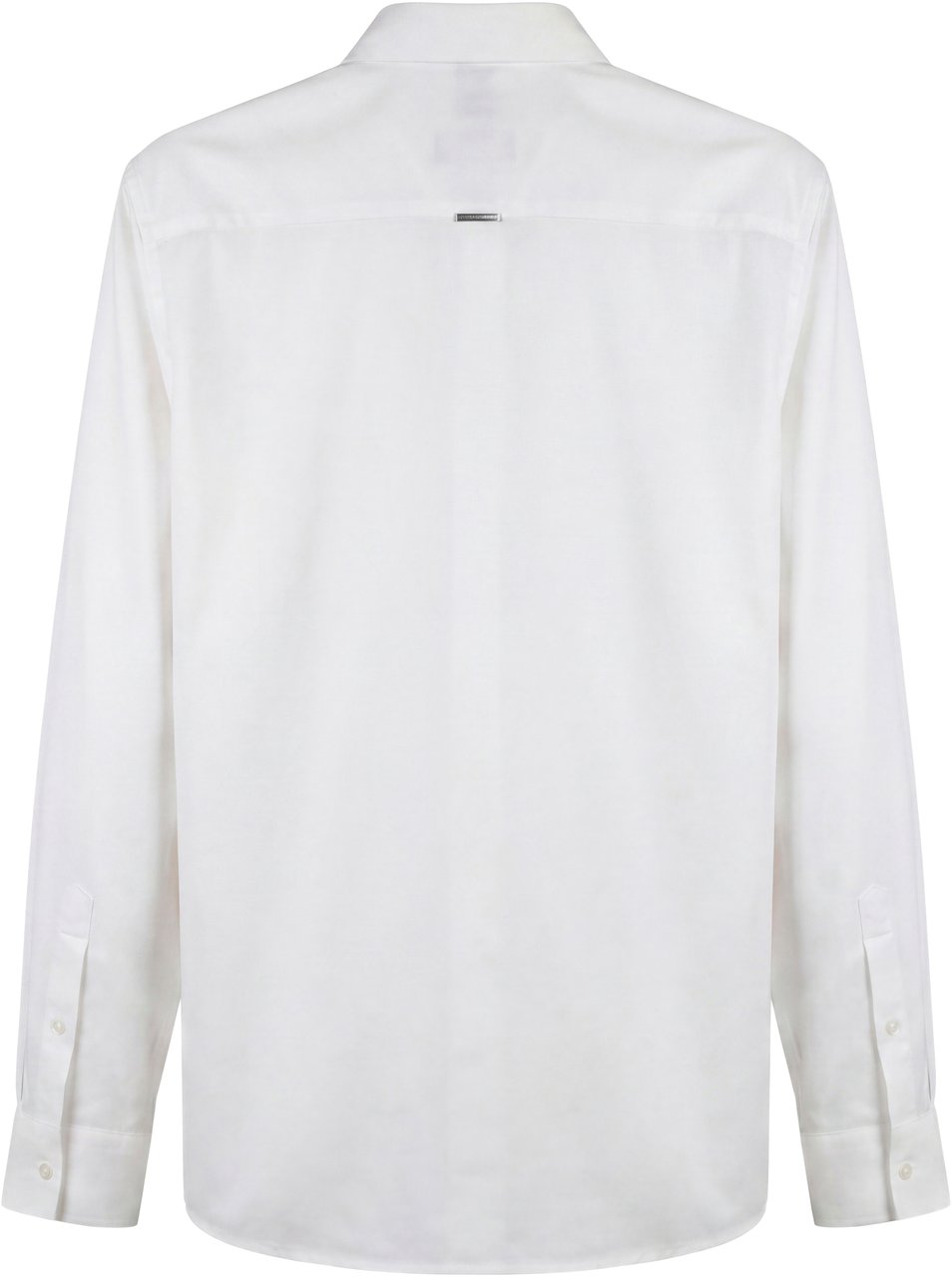 Antony Morato SHIRT LONG SLEEVES BOSTON REGULAR FIT IN TWILL LYOCELL COTTON BLEND FABRIC WITH LOGOED METAL BADGE Beige