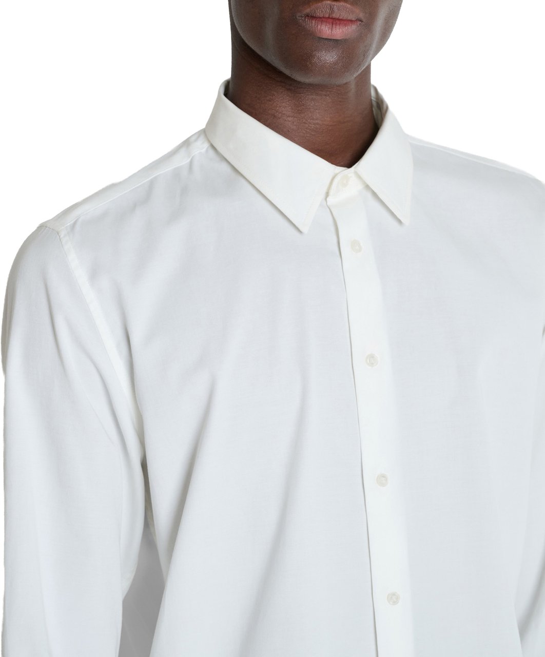 Antony Morato SHIRT LONG SLEEVES BOSTON REGULAR FIT IN TWILL LYOCELL COTTON BLEND FABRIC WITH LOGOED METAL BADGE Beige