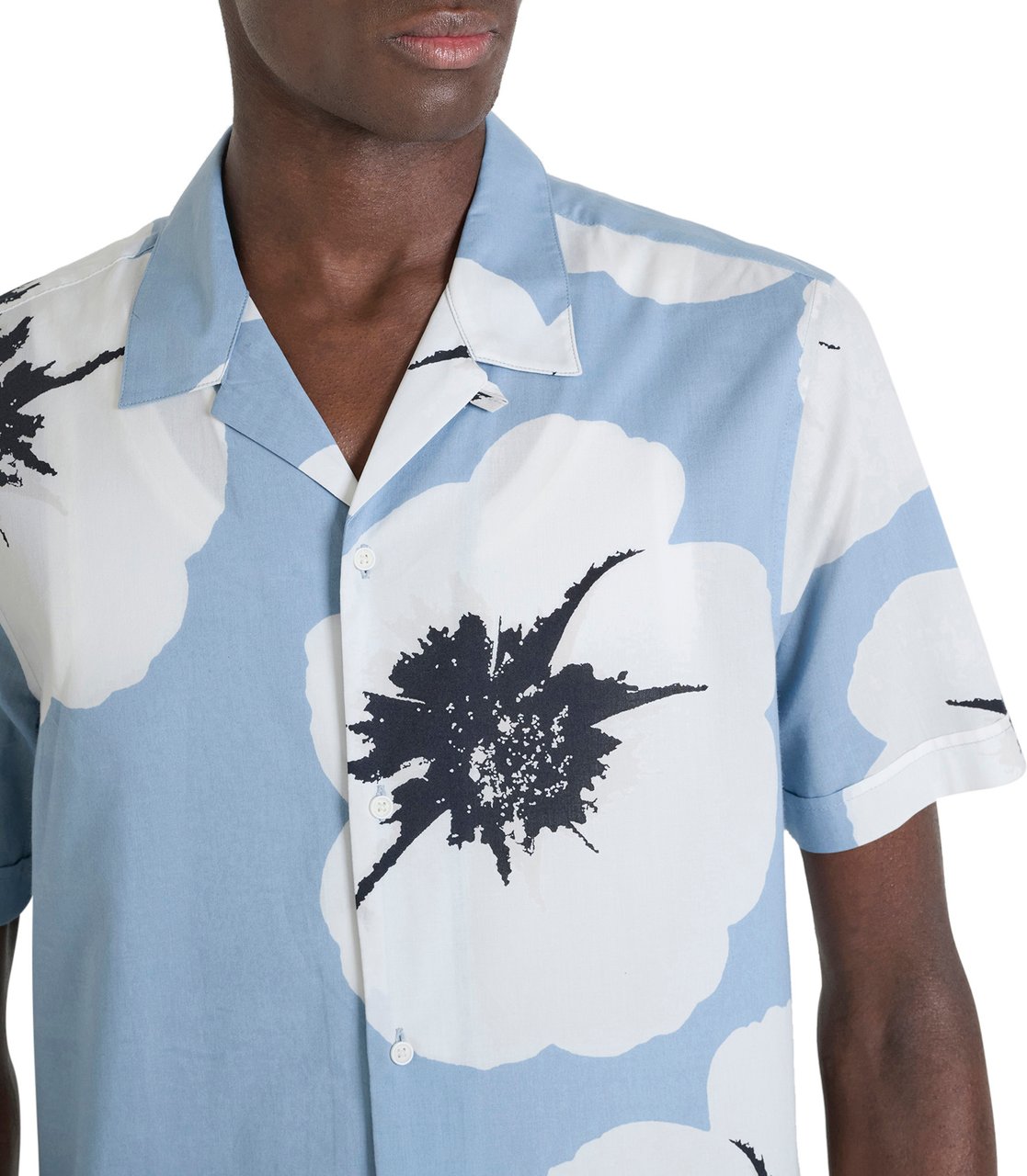 Antony Morato SHIRT HONOLULU STRAIGHT FIT Blauw