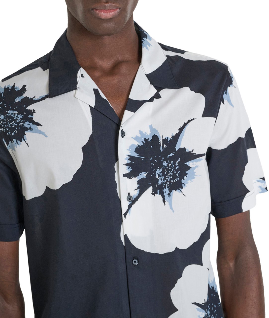 Antony Morato SHIRT HONOLULU STRAIGHT FIT Zwart
