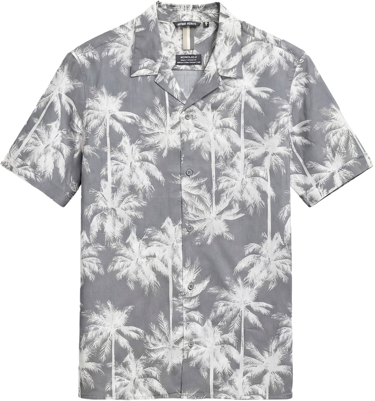 Antony Morato SHIRT HONOLULU REGULAR STRAIGHT FIT IN  WITH LOGOED  BADGE Groen