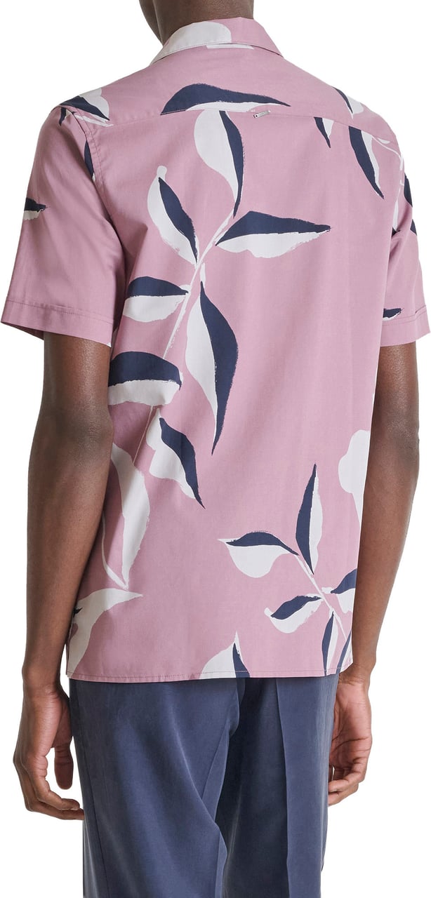 Antony Morato SHIRT HONOLULU REGULAR STRAIGHT FIT IN WITH LOGOED BADGE Roze