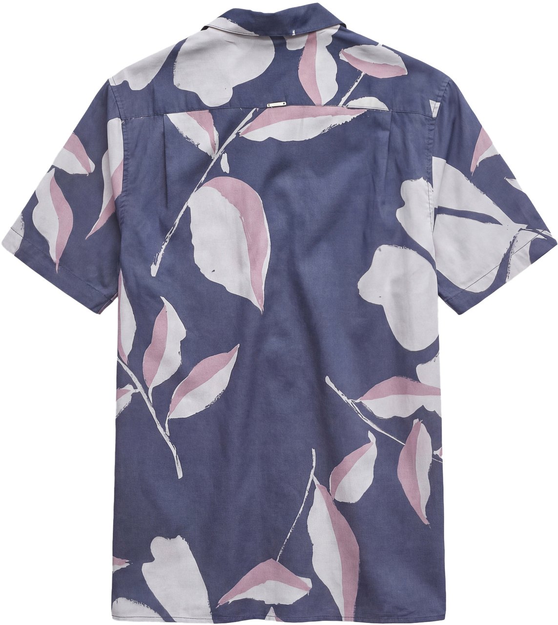 Antony Morato SHIRT HONOLULU REGULAR STRAIGHT FIT IN  WITH LOGOED  BADGE Blauw