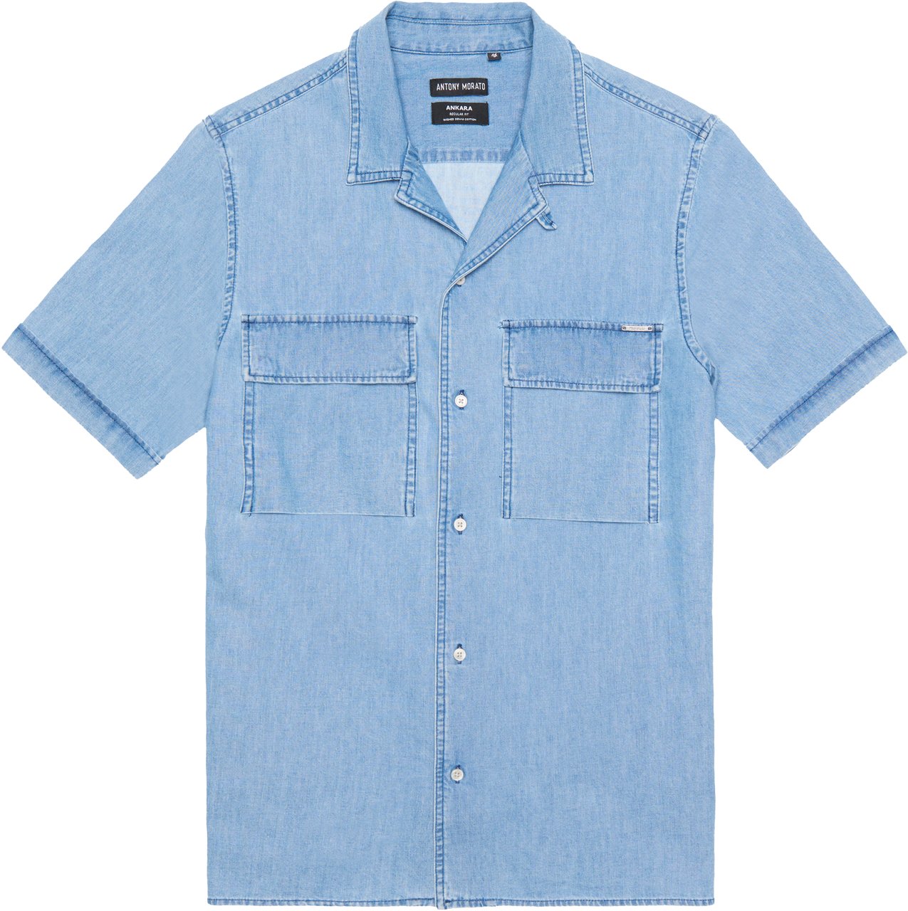 Antony Morato HONOLULU REGULAR STRAIGHT FIT SHIRT Blauw
