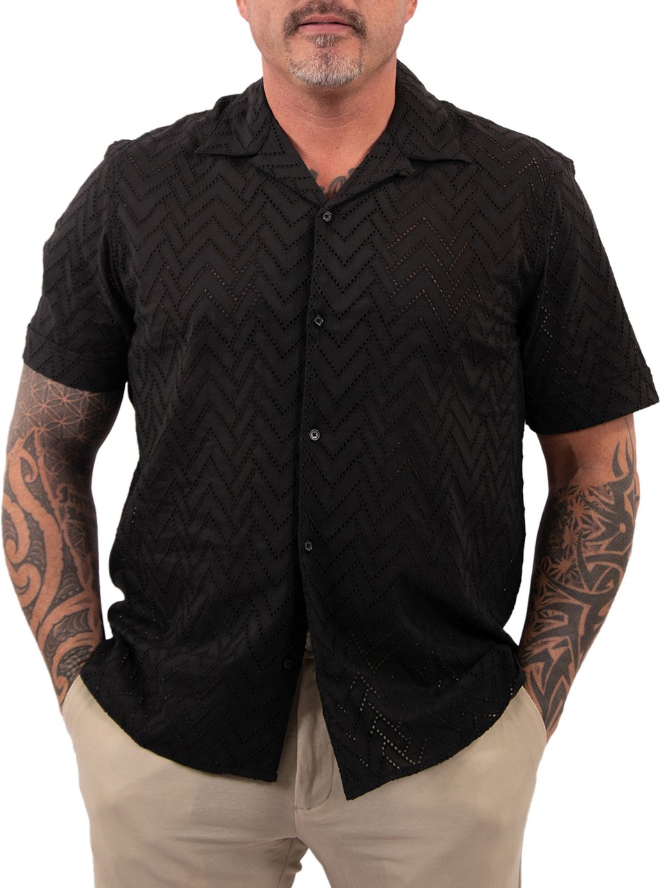 Antony Morato Shirt Honolulu Relaxed Fit Popeline Zwart