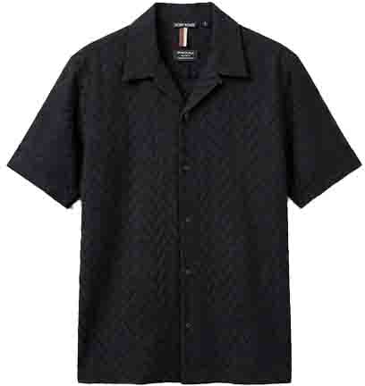 Antony Morato Antony Morato Shirt Honolulu Relaxed Fit Popeline Zwart