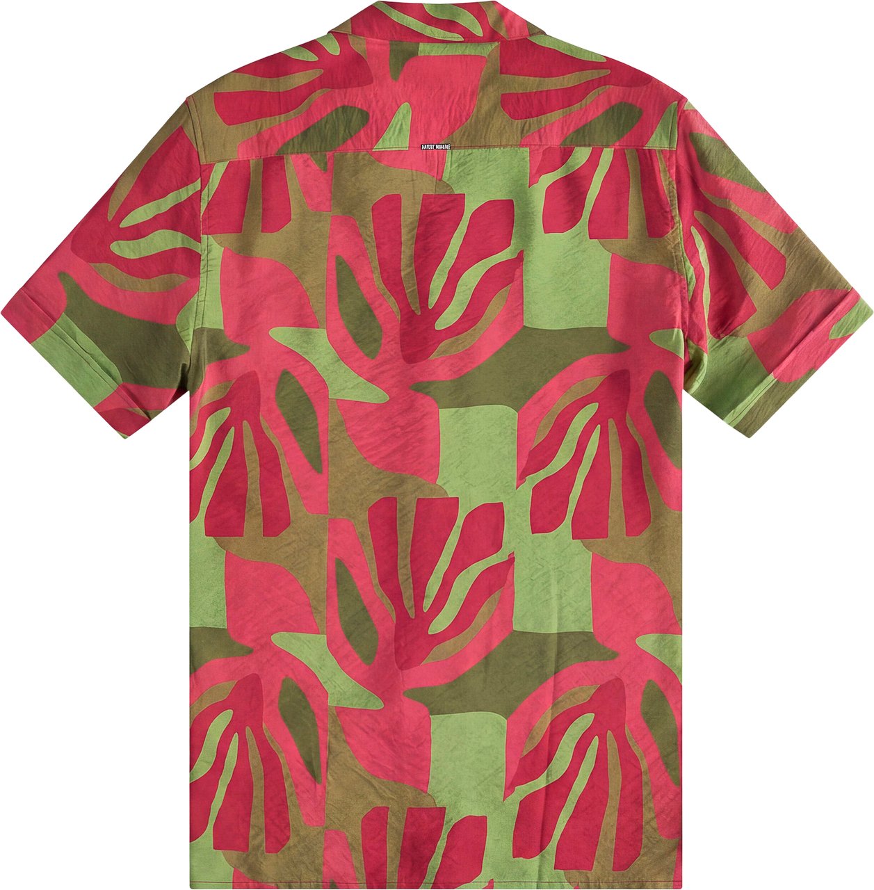 Antony Morato SHIRT HONOLULU RELAXED STRAIGHT FIT IN WRINKLED PRINTED WITH LOGOED BADGE Divers