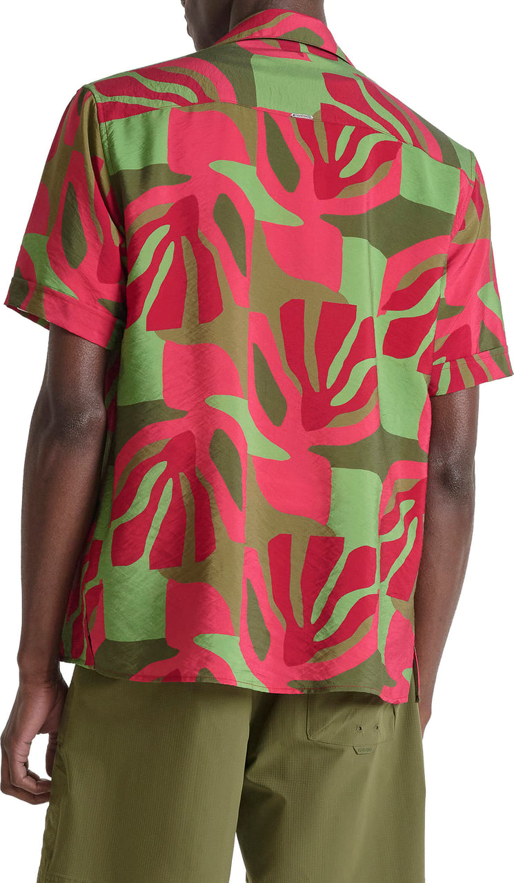 Antony Morato SHIRT HONOLULU RELAXED STRAIGHT FIT IN WRINKLED PRINTED WITH LOGOED BADGE Divers