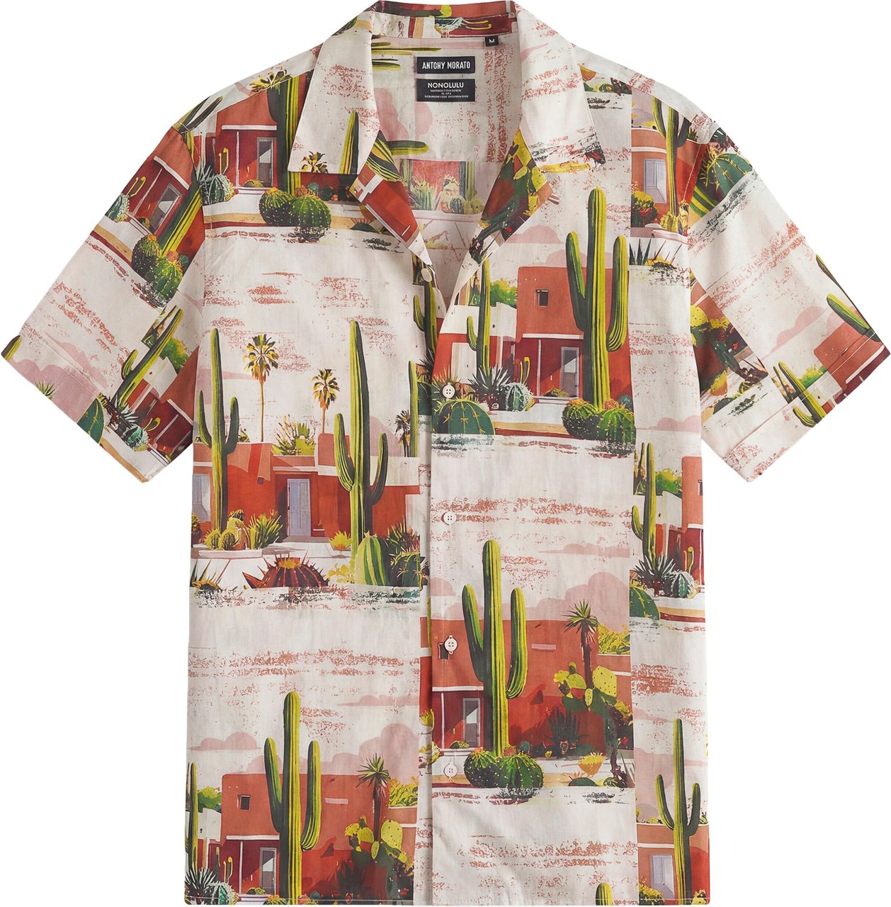 Antony Morato SHIRT HONOLULU RELAXED STRAIGHT FIT IN PRINTED WITH LOGOED  BADGE Divers