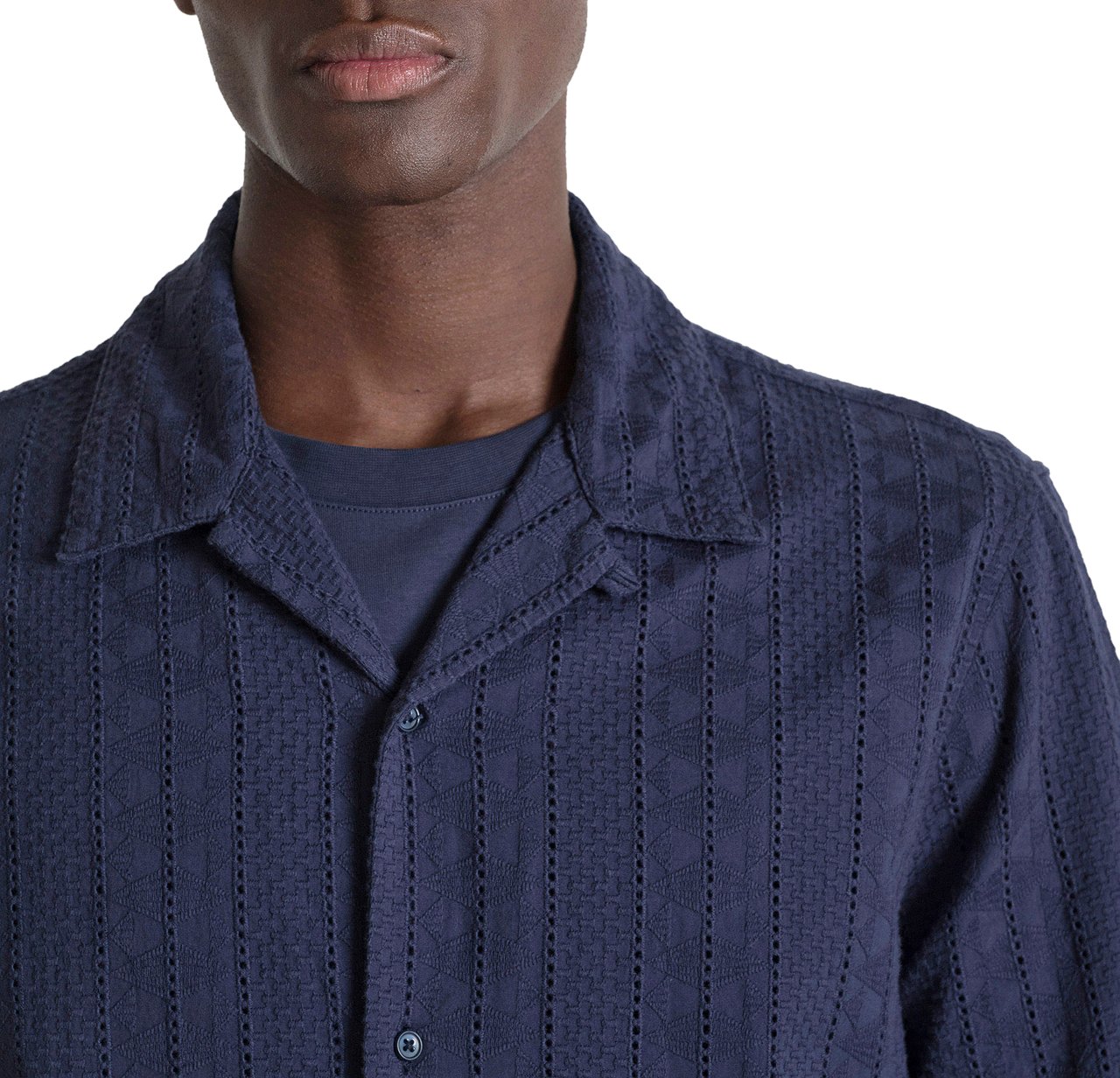 Antony Morato SHIRT HONOLULU RELAXED STRAIGHT FIT Blauw