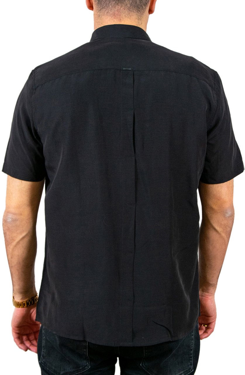 Antony Morato Shirt Adalia Regular Fit In Soft Linen Zwart