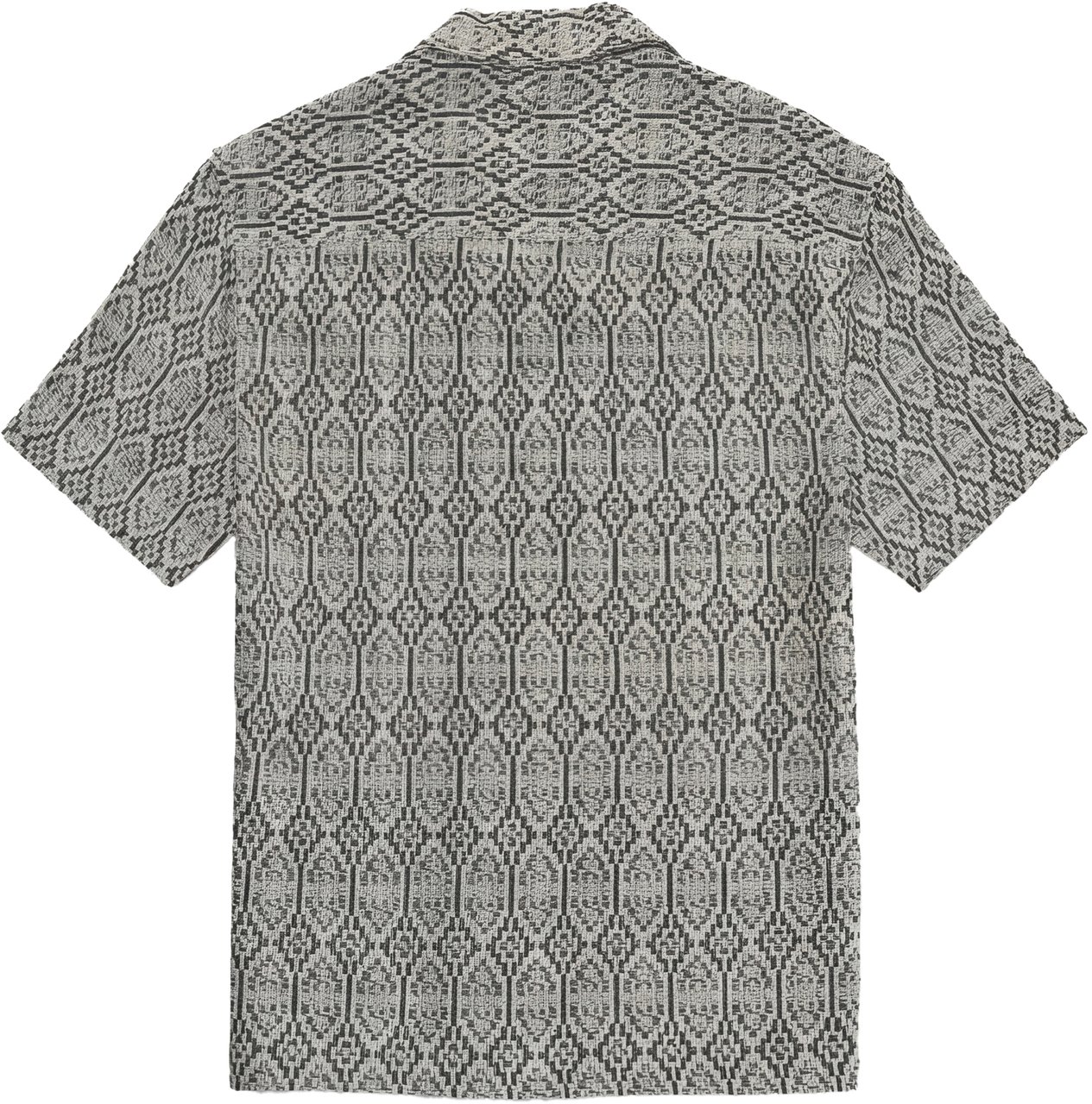 Antony Morato SHIRT RELAXED FIT IN JACQUARD WITH LOGOED  BADGE Beige