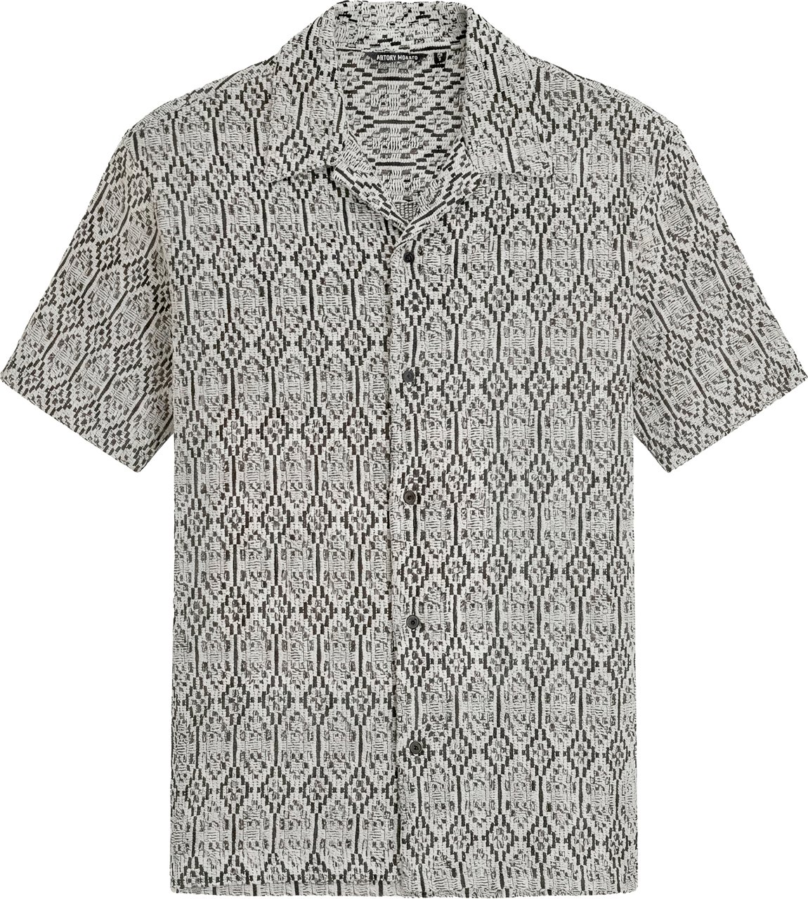 Antony Morato SHIRT RELAXED FIT IN JACQUARD WITH LOGOED  BADGE Divers