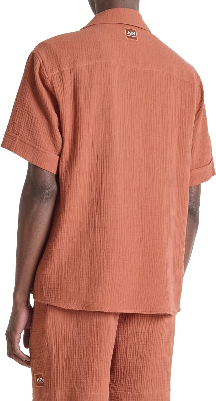 Antony Morato SHIRT NAIROBI RELAXED FIT IN SOFT TOUCH COTTON CRINCKLE FINISH WITH LOGOED PATCH Divers