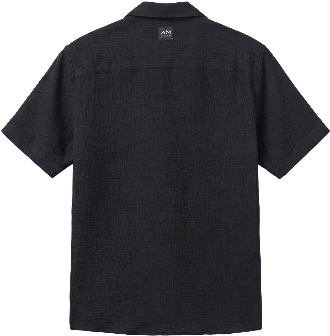 Antony Morato SHIRT NAIROBI RELAXED FIT IN SOFT TOUCH COTTON CRINCKLE FINISH WITH LOGOED PATCH Zwart