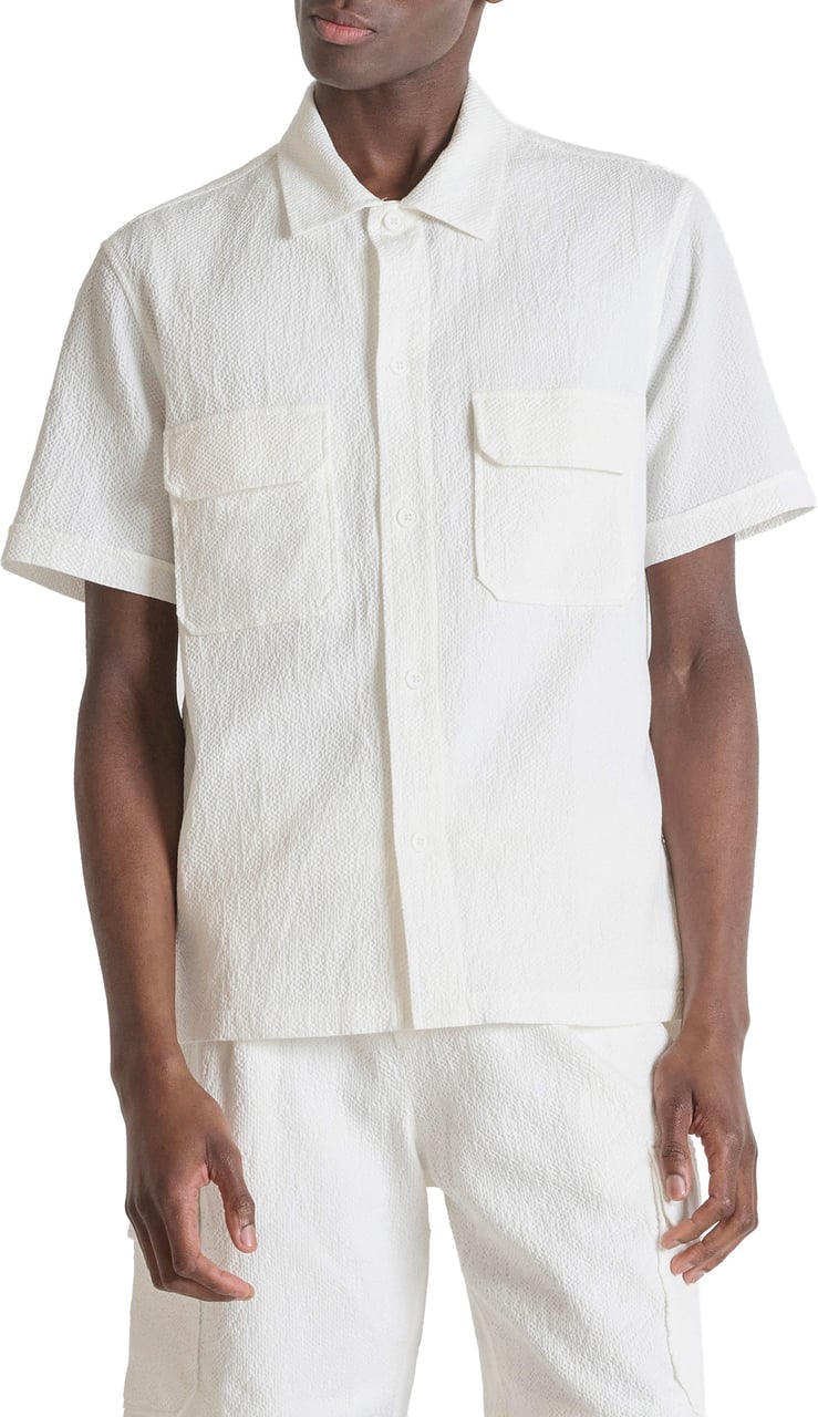 Antony Morato SHRT TALLINN REGULAR FIT IN COTTON DOBBY  FABRIC Beige