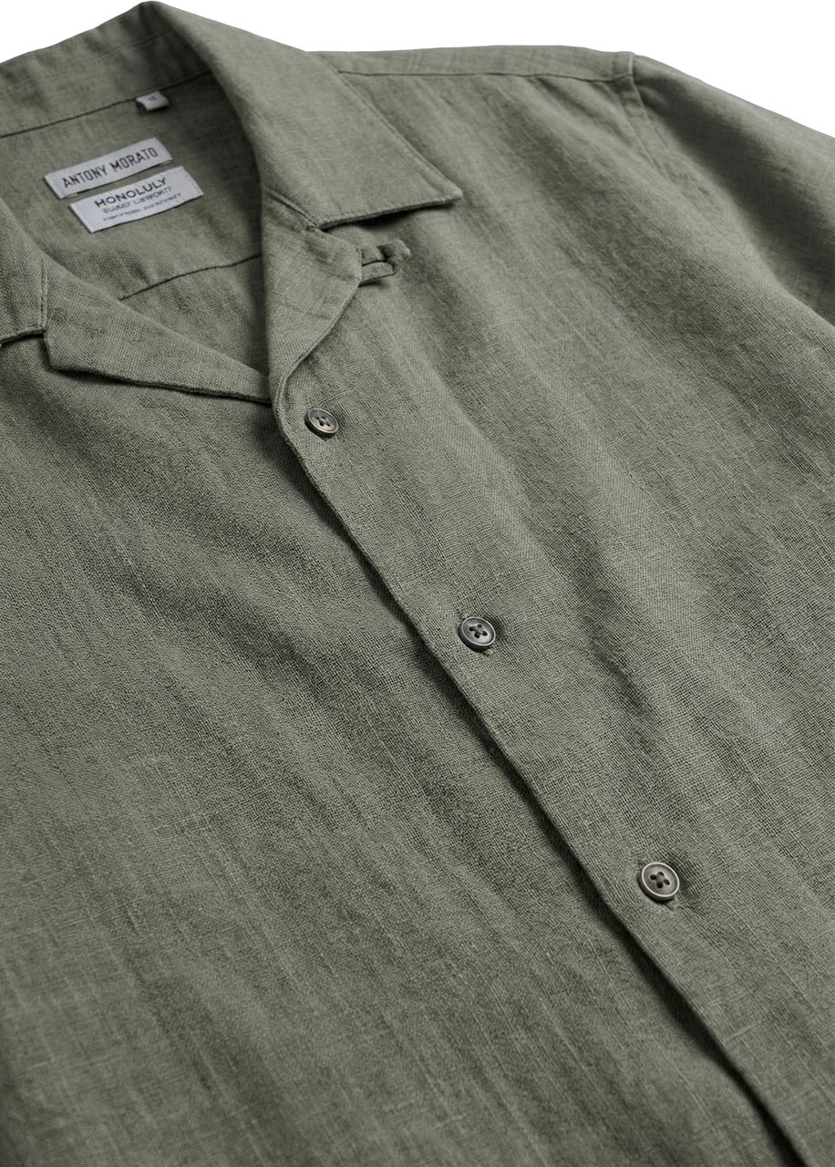 Antony Morato SHIRT HONOLULU REGULAR STRAIGHT FIT IN SOFT TOUCH Groen