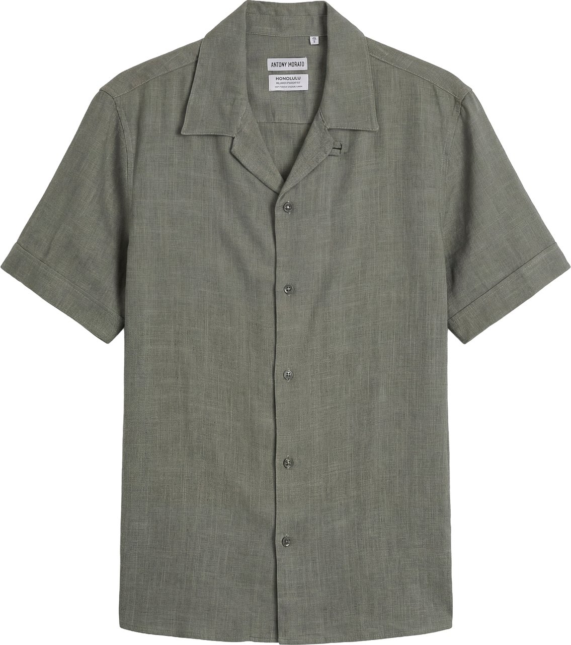 Antony Morato SHIRT HONOLULU REGULAR STRAIGHT FIT IN SOFT TOUCH Groen