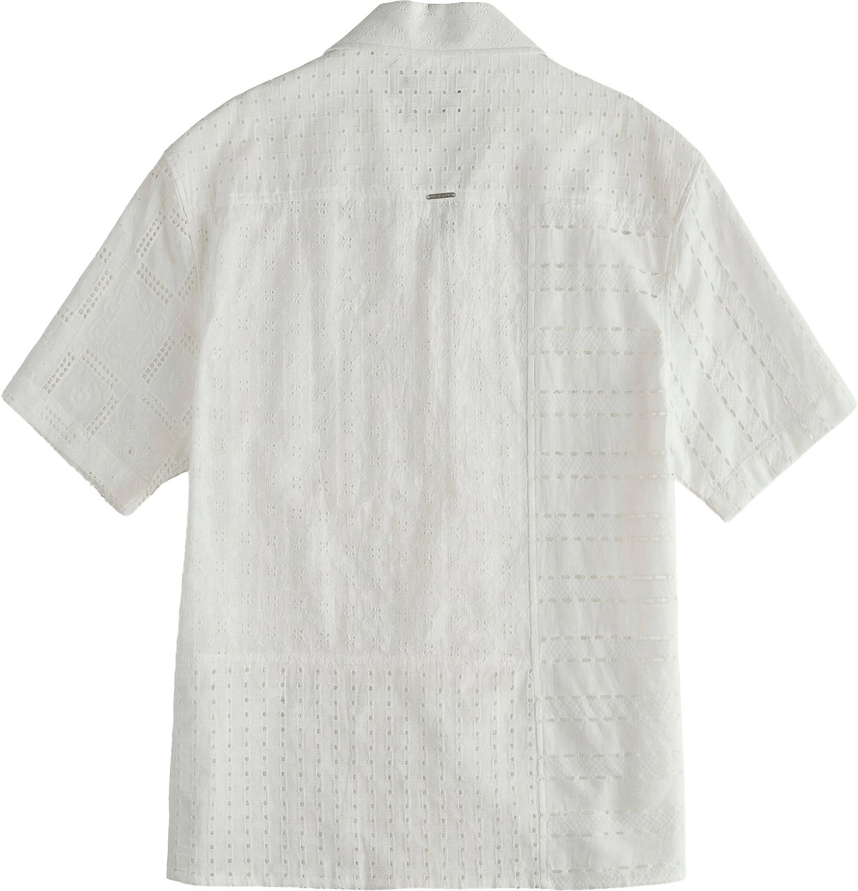 Antony Morato SHIRT DOVER RELAXED FIT IN PATCHWORK EMBROIDERED COTTON Beige