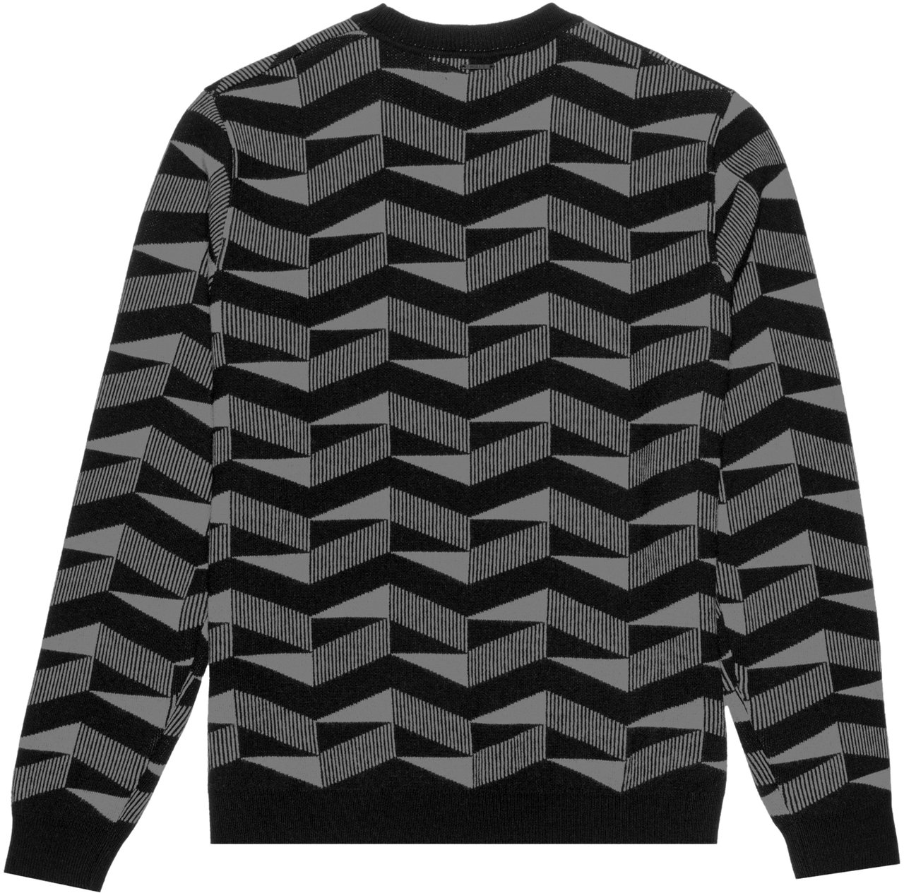 Antony Morato REGULAR FIT SWEATER WITH GEOMETRIC PATTERN Grijs