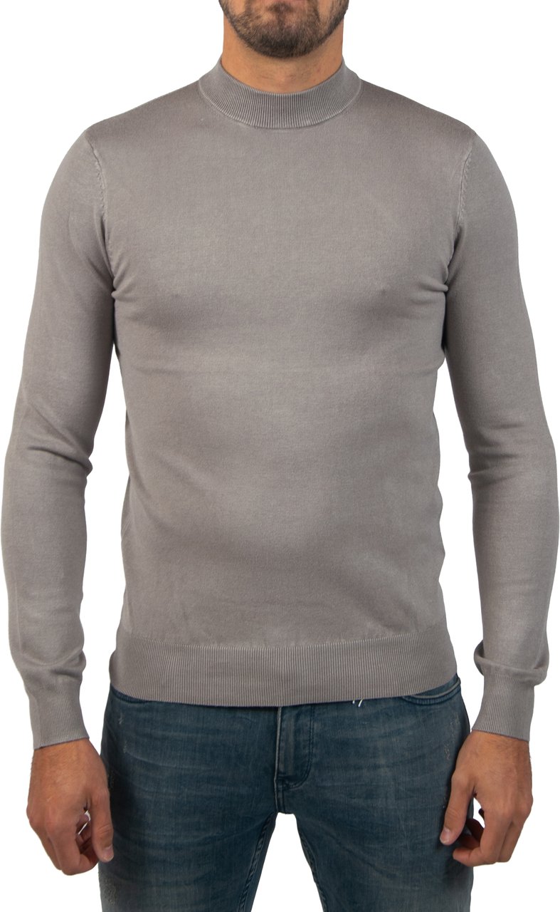 Antony Morato Sweater Slim Fit In Stretch Viscose Grijs