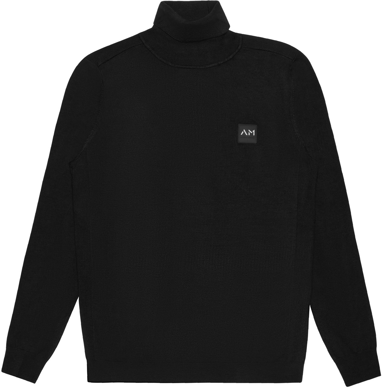 Antony Morato SWEATER SLIM FIT WITH LOGO PATCH Zwart